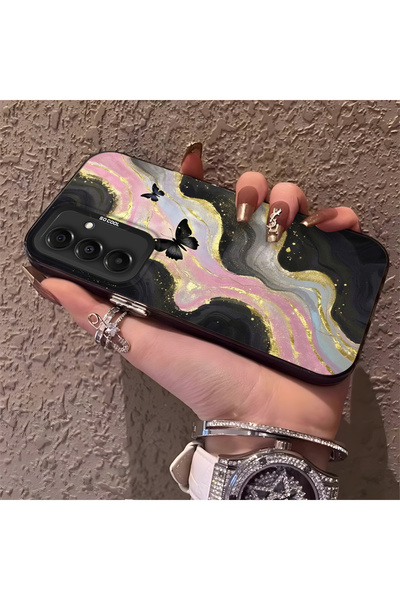 Hontinga حافظة هاتف متوافقة مع سامسونج جالاكسي A16 مع حماية للكاميرا وظهر صلب...