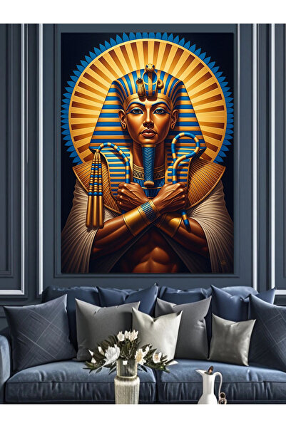 KanvasSepeti Egiptul Antic Pictură în ulei de înaltă calitate texturat Canvas...
