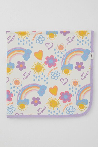 Breeze Newborn Baby Blanket Floral Patterned & Sunny Standard, Ecru