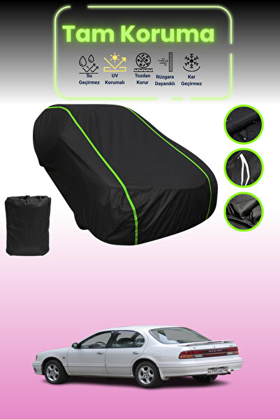 Dokaca Neo غطاء حماية للسيارة من القماش الأسود اللامع قماش مجدّل نيسان ماكسيم...