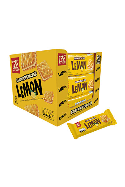 ZESS بسكويت ساندويتش بالليمون ٥٤ غرام × ٢٤ قطعة - صنع في ماليزيا