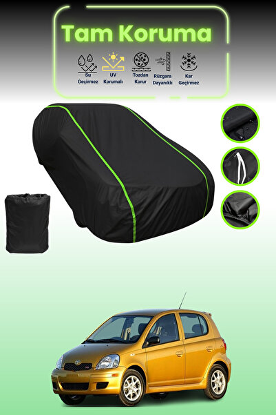 Dokaca Neo غطاء حماية للسيارة باللون الأسود النيون قماش مجدّل تويوتا ياريس 5 ...