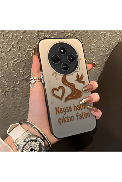 Hontinga حافظة متوافقة مع هاتف Xiaomi Redmi 14C، حافظة صلبة مضادة للسقوط، حاف...