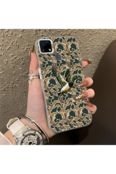 Hontinga حافظة متوافقة مع هاتف Realme C25، حافظة هاتف صلبة مضادة للسقوط، نمط ...