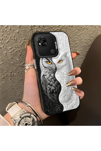 Hontinga حافظة متوافقة مع هاتف Xiaomi Redmi 9C، حافظة هاتف صلبة مضادة للسقوط،...