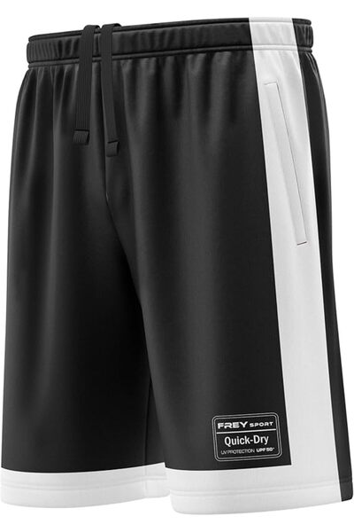Freysport Siyah Beyaz Günlük Şort