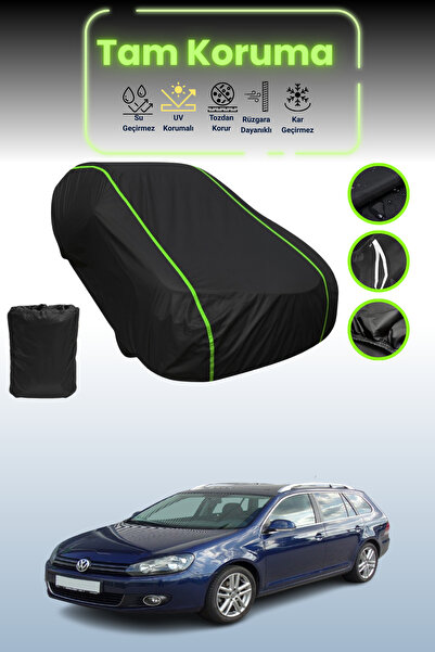 Dokaca Neo Black Neon Corded Fabric Volkswagen Golf 6 Variant Compatible Car ...