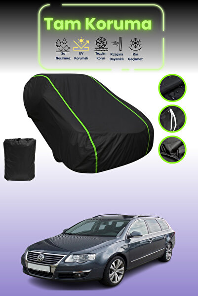 Dokaca Neo Black Neon Corded Fabric Volkswagen Passat Variant 2005 - 2010 Com...