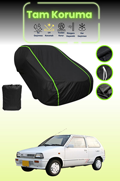 Dokaca Neo غطاء حماية للسيارة من القماش الأسود اللامع قماش مجدّل سوزوكي ألتو ...