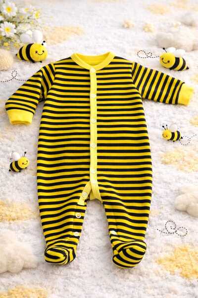 GHAND Bebek Çıtçıtlı Patikli Tulum 3 - 6 - 9 Aylık bebek Uyku Tulumu Mevsimli...