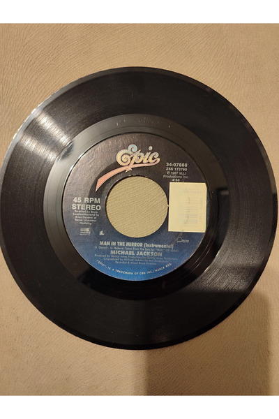 Plakperest Michael Jackson - Man In The Mirror - 1987 USA Basım 45’lik Plak -...