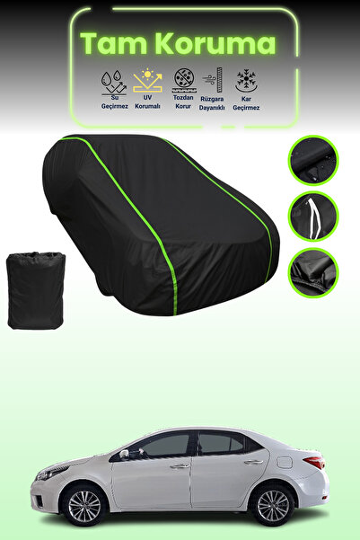 Dokaca Neo غطاء حماية من القماش للسيارة باللون الأسود النيون قماش مجدّل تويوت...