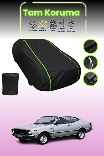 Dokaca Neo غطاء حماية للسيارة من القماش الأسود اللامع قماش مجدّل تويوتا كورول...