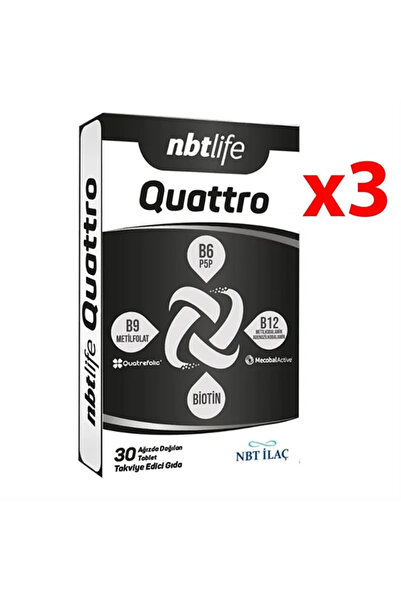 NBT أقراص لايف كوادرو 30 قرصًا 3 عبوات