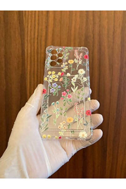 Newon Samsung Galaxy A32 4g Silicone Phone Case with Wraparound/Flower Print and Card Holder