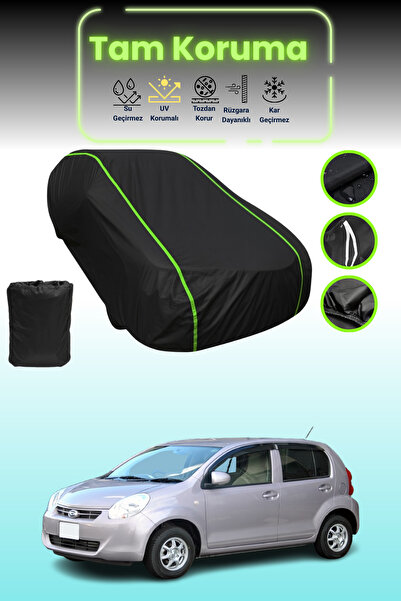 Dokaca Neo غطاء حماية للسيارة من القماش الأسود المتوافق مع تويوتا باسو قماش مجدّل من نيون قماش مجدّل