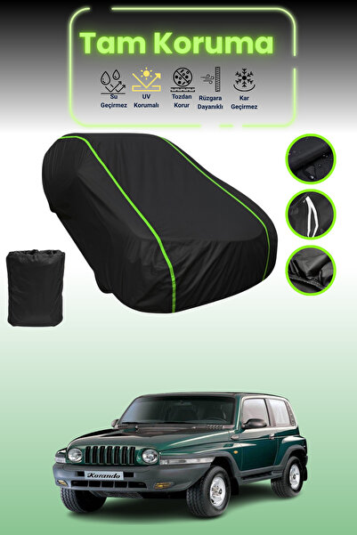 Dokaca Neo غطاء حماية للسيارة باللون الأسود النيون قماش مجدّل متوافق مع سيارة...