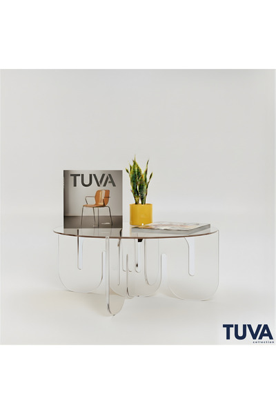 TUVA REKLAM SURREALIS - Şeffaf Pleksi Orta Sehpa | Modern Akrilik Dekoratif S...