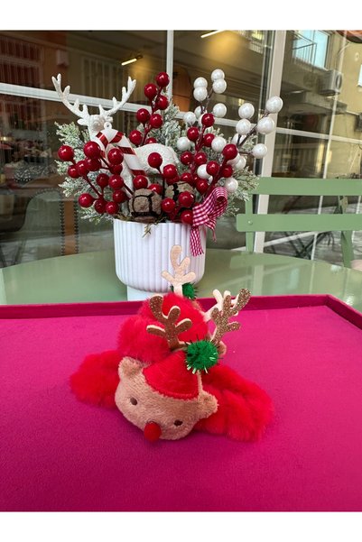 Milena Designer Store مِلِينا إسطنبول - دُمية قطيفة على شكل شخصية رأس السنة الجديدة