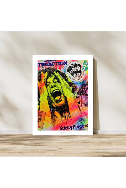 Pixaflair - Rolling Stones - Roll - Çerçevesiz Poster