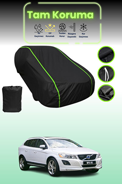 Dokaca Neo غطاء حماية للسيارة من القماش الأسود اللامع قماش مجدّل من فولفو XC6...