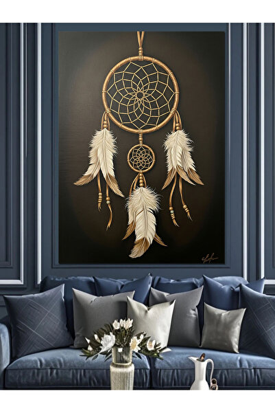 karizmart Rüya Kapanı Yerli Figür Dekoratif Kanvas - Mdf Ahşap Tablo