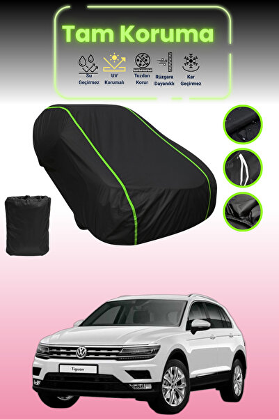 Dokaca Neo غطاء حماية للسيارة من القماش الأسود المتوافق مع سيارة فولكس فاجن ت...