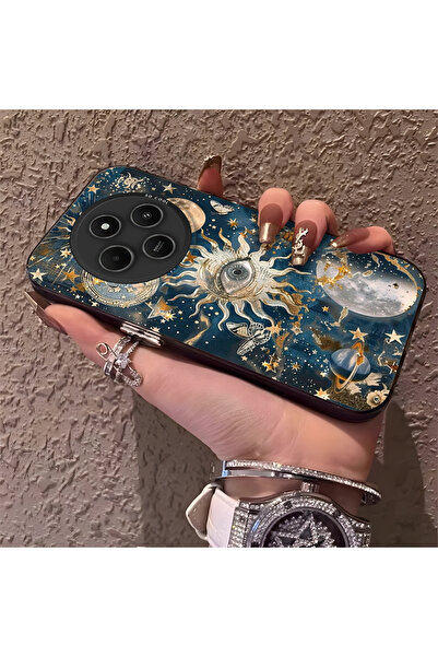 Hontinga حافظة هاتف Xiaomi Redmi 14C 4G المتوافقة مع الهاتف، ذات ظهر صلب ومضا...