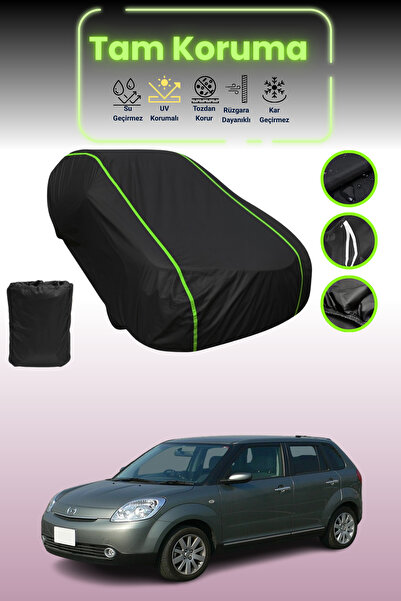 Dokaca Neo غطاء حماية للسيارة من القماش الأسود النيون قماش مجدّل مازدا فيريسا...