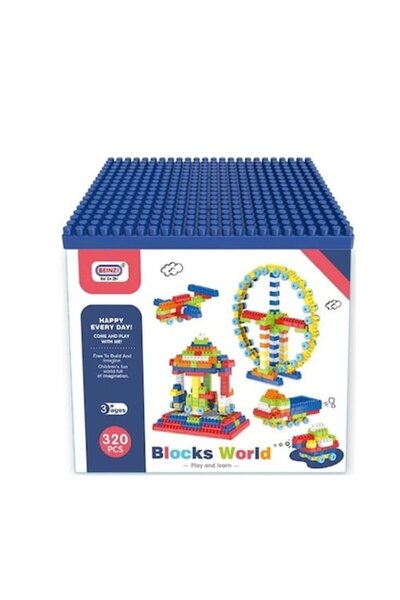 Beinzi Set de jucării STEM cu blocuri mici de construcție, 320 de piese, mult...