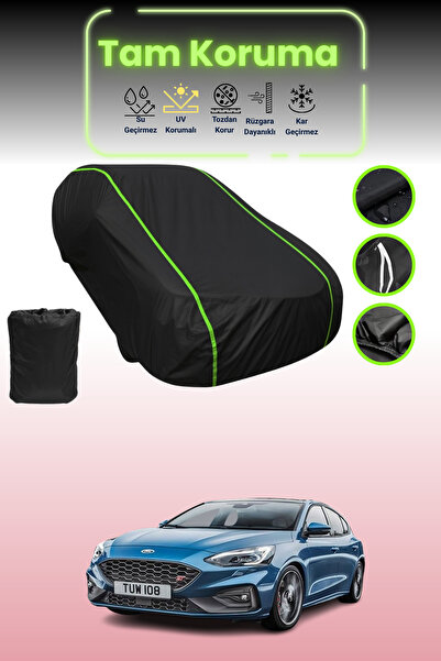 Dokaca Neo غطاء حماية للسيارة باللون الأسود النيون قماش مجدّل فورد فوكس St Es...