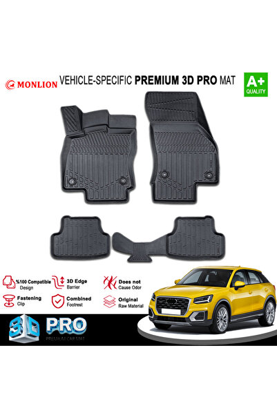 Audi Q2 3D Pro Havuzlu Paspas 2017-2023