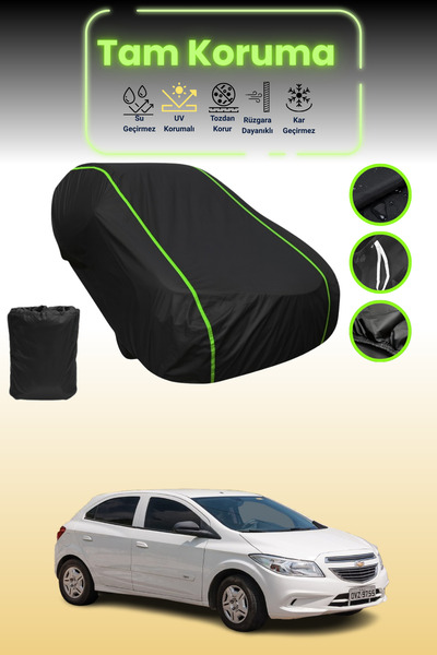 Dokaca Neo غطاء حماية للسيارة من القماش الأسود اللامع قماش مجدّل شيفروليه أون...