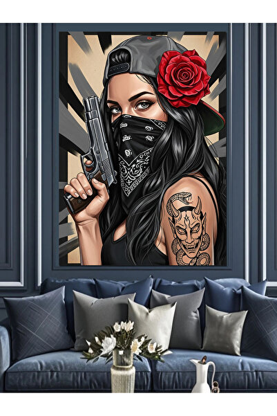 KanvasSepeti Güllü Women Pictură în ulei de înaltă calitate texturat Canvas C...