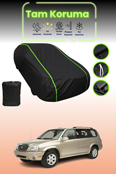 Dokaca Neo غطاء حماية للسيارة من القماش الأسود اللامع قماش مجدّل سوزوكي جراند...