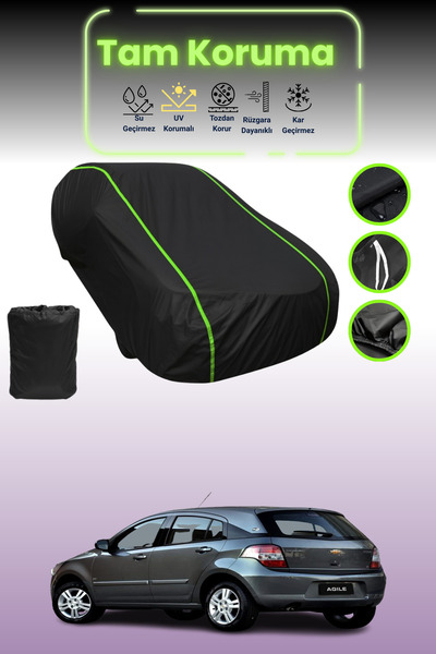 Dokaca Neo غطاء حماية للسيارة من القماش الأسود اللامع قماش مجدّل متوافق مع سي...