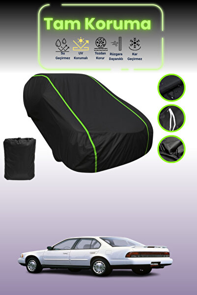 Dokaca Neo غطاء حماية للسيارة من القماش الأسود اللامع قماش مجدّل نيسان ماكسيم...