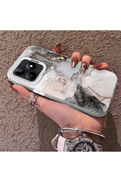 Hontinga حافظة هاتف متوافقة مع هاتف Realme Note 50 4G، حماية للكاميرا، ظهر صل...