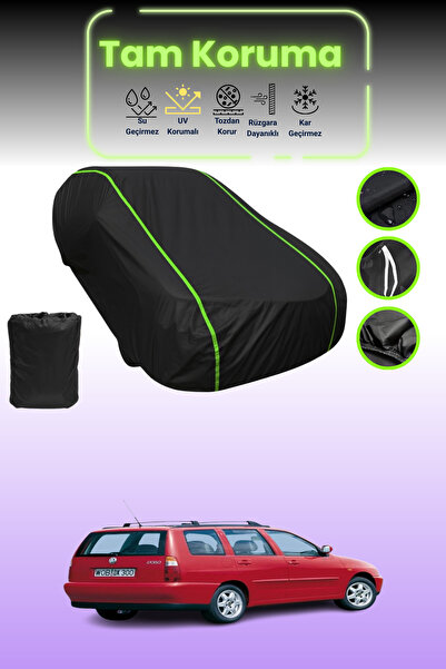 Dokaca Neo Black Neon Corded Fabric Volkswagen Polo Variant 1997 - 2000 Compa...
