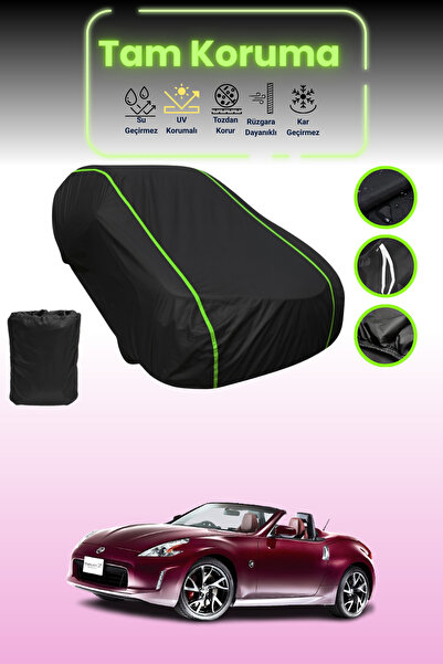 Dokaca Neo غطاء حماية للسيارة من القماش الأسود اللامع قماش مجدّل نيسان 350Z ر...