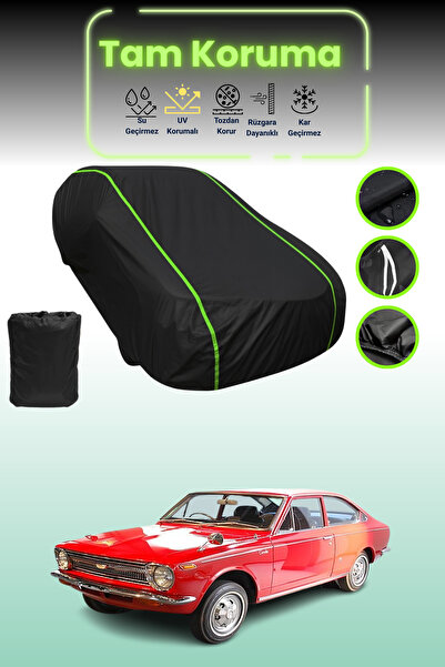 Dokaca Neo غطاء حماية للسيارة من القماش الأسود اللامع قماش مجدّل تويوتا كورول...