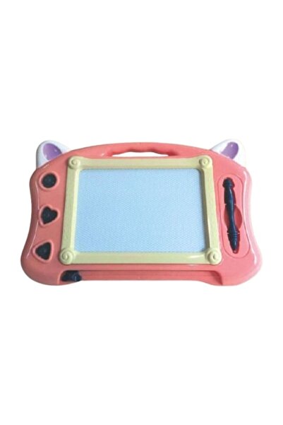 Toy Tabletă magnetică de desen cu ștampile, tablă de desen roz