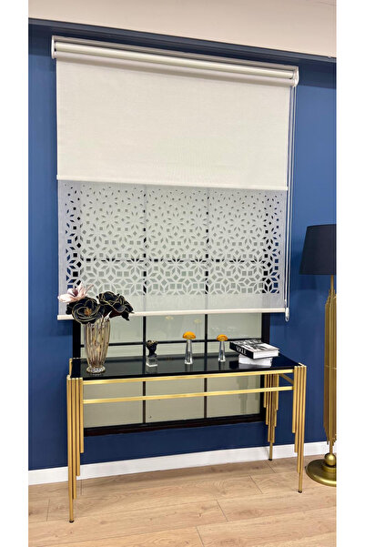 VOLPER MEKANİK Vp1005 Çift Mekanizmalı Lazer Kesim Tül Ve Stor Perde ( Açık K...