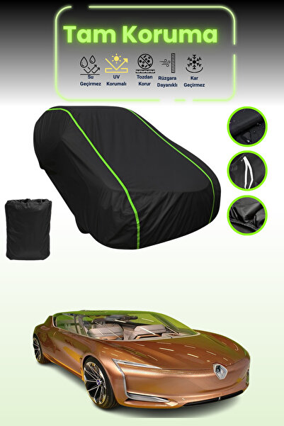 Dokaca Neo Black Neon Corded Fabric Renault Symbioz Concept Compatible Car Ta...