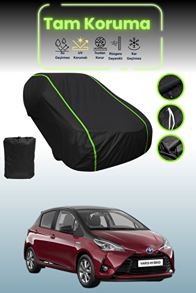 Dokaca Neo غطاء حماية للسيارة من القماش الأسود المتوافق مع تويوتا ياريس قماش ...