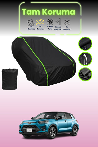Dokaca Neo غطاء حماية للسيارة من القماش الأسود المتوافق مع سيارة تويوتا رايز قماش مجدّل