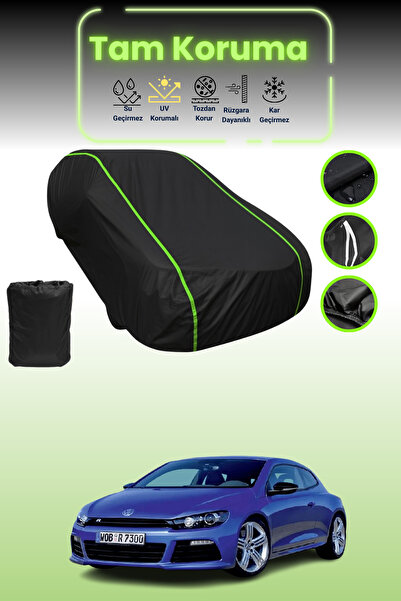 Dokaca Neo غطاء حماية من القماش للسيارة باللون الأسود النيون قماش مجدّل فولكس فاجن سيروكو آر 2009 - 2014