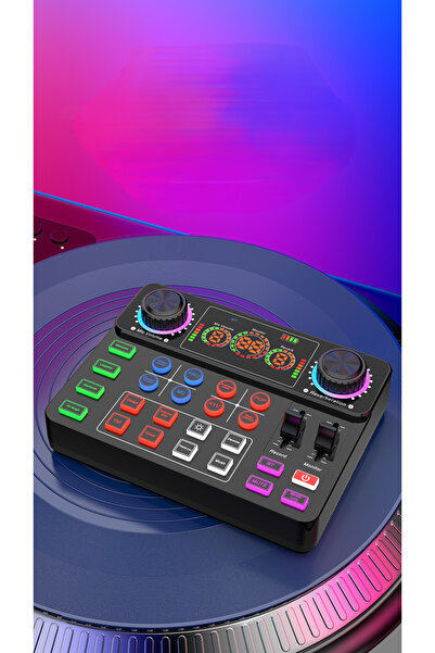 MATECHNO PC Bilgisayar Telefon Canlı Yayın Ses Kartı Efekleri Tiktok Twitch İnstagram Yayın Mikser Ses Kartı