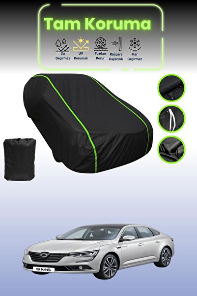 Dokaca Neo غطاء حماية للسيارة من القماش الأسود النيون قماش مجدّل متوافق مع سي...