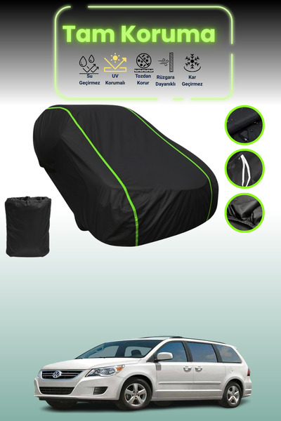 Dokaca Neo غطاء حماية من القماش للسيارة باللون الأسود النيون قماش مجدّل فولكس فاجن روتان 2008 - 2013